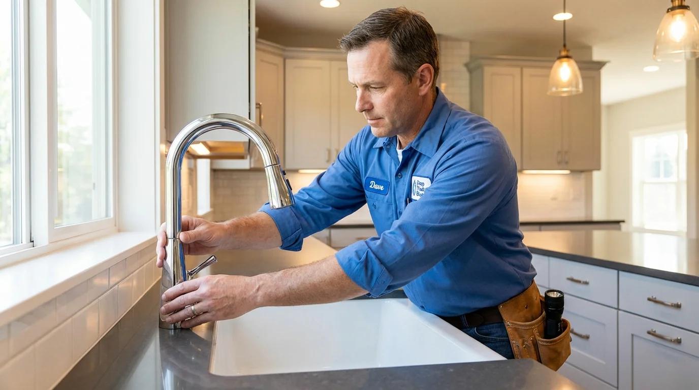 Kitchen faucet installation by Johns Plumbing LLC in Kellyville