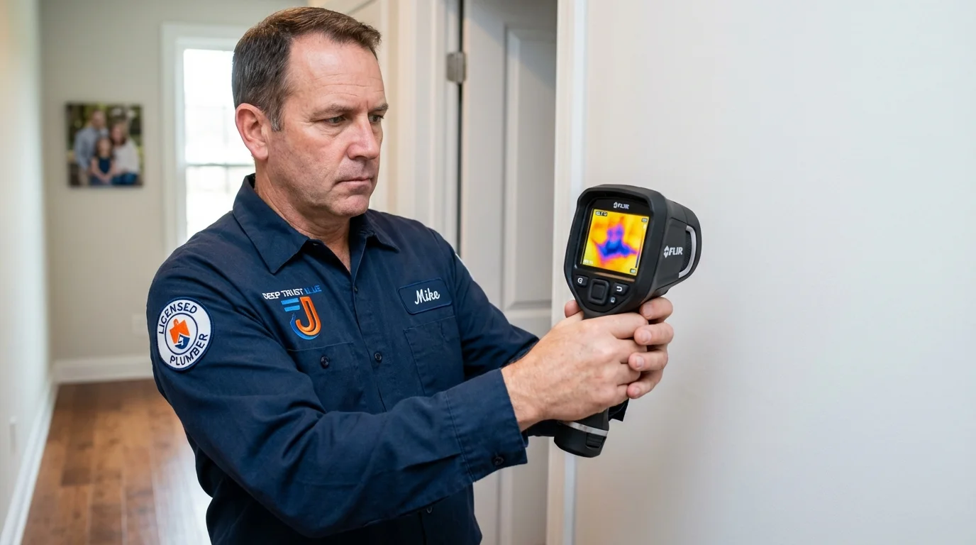 Thermal imaging leak detection by Johns Plumbing LLC in Kellyville